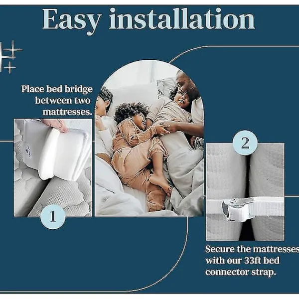 Sängar>20 cm Sängbrygga - Madrasskoppling för att göra två enkelsängar till en dubbelsäng - Madrasskil med madrassrem för gästrum, lämplig för 1,8 m säng Double Fixing Strap 20cm | Fyndiq