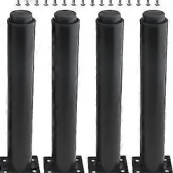 Balkongmöbler>(25-42 cm, svart) Set med 4 starka justerbara möbelben i metall