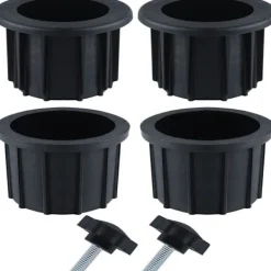 Balkongmöbler>6 Delar Balkong Paraply Tillbehör, 4 Paraplyhålsringar och 2 Handvridna Skruvar, Paraplyhållare Tillbehör för