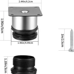 Galaxy Balkongmöbler>4 justerbara ben, möbelfötter i rostfritt stål