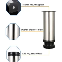 Hyllor>4 Justerbara Ben 250mm Höjd Tjocka Skåpsben Bordsben Fu-FQ-
