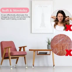 Stolar>2025 Nya 36 Stycken (9 Set) Katt Stolstrumpor Katt Tass Stolbensstrumpor Kattmöbelstrumpor Stickade Möbelstrumpor