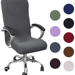 Stolar>2025 Nytt Universellt Kontorsstolsöverdrag Stretch Mikrofiber Tvättbart Kontorsstolsöverdrag Kontorsstolsöverdrag Stre