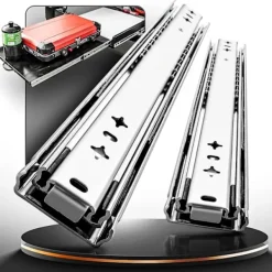 Skåp>1 par 400 mm kraftiga lådskenor, belastningskapacitet upp till 120 kg, utan lås 450mm