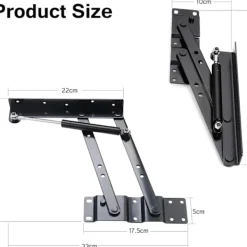 Soffbord>1 par lyftmekanismer för soffbord, soffbordsbeslag, fjädergångjärn, fjädergångjärn