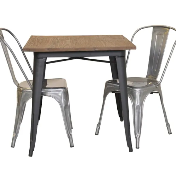 Tusent Matgrupper>496,153 Plåtbord +2 plåtstolar galvaniserade