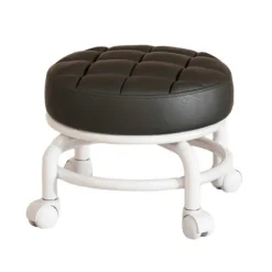 Pallar>360° Roterande Rullpall Hushållspall Flyttbar Pall Lågt Ljud Remhjul Hjul Låg Pall Universella Svängbara Hjul För Kök Hem[mo]