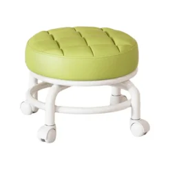 Pallar>360° Roterande Rullpall Hushållspall Flyttbar Pall Lågt Buller Remhjul Låg Pall Universella Svängbara Hjul För Kök Hem_OF