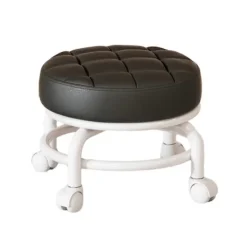 EURL Pallar>360° Roterande Rullpall Hushållspall Flyttbar Pall Lågt Buller Remhjul Låg Pall Universella Svängbara Hjul För Kök Hem