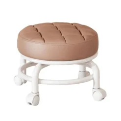 Pallar>360° Roterande Rullpall Hushållspall Flyttbar Pall Lågt Buller Remhjul Låg Pall Universella Svängbara Hjul För Kök Hem_OF