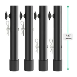 Småbord>1 set benförlängare 4 stora monteringsskruvar 4 bordsbenförlängare med justerbar höjd högkvalitativt material