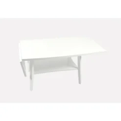 Tusent Soffbord>950 Soffbord med 2 klaffar Vit perfekt