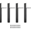 Småbord>4 st 20 cm möbelben, svart metall bordsben, DIY möbelben, med skruvar