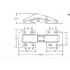Skåp>4 st 90 graders dolda gångjärn för köksskåp/skåp