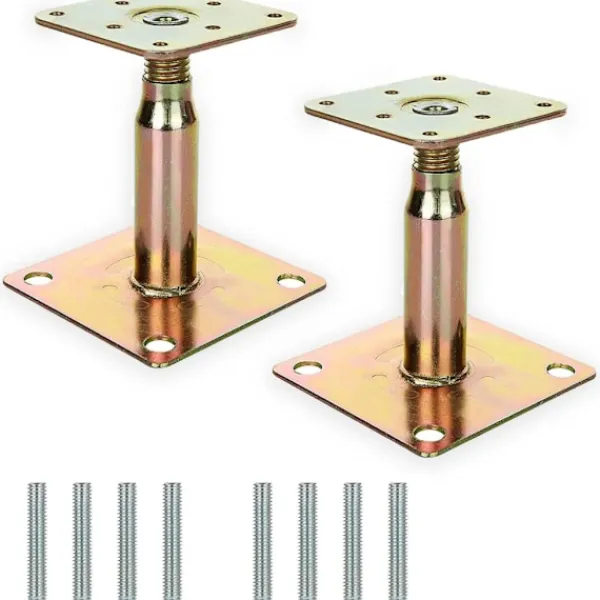 FJORD Balkongmöbler>2 st 100-150 mm Justerbara Höjda Stolpbassupphängningar, Tunga Takstöd för Byggnader