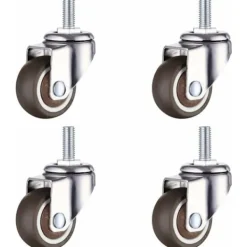 Stolar>4 st 38 mm svängbara hjul Gummi möbelhjul M8x20mm fo