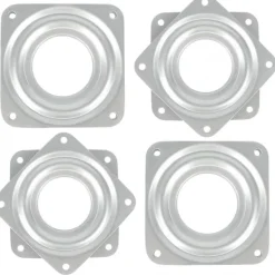 Balkongmöbler>4 st 3 tum Turntable Lager, Kvadratisk Rotations Swivel Lagerplatta, 360 Grader Rotationsbricka