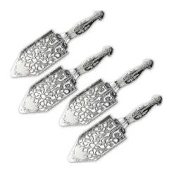 Matgrupper>4 st Absintskedar i rostfritt stål Vintage Bar Glas Kopp Dricksfilter Urholkad Absint Sp Zekai