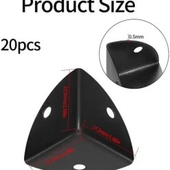 Generic Balkongmöbler>20 st Bords hörnskydd i metall, Vinkelbeskydd i metall, Hörnskydd i metall, Möbelhörnskydd i metall