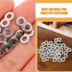 Matbord>25 st Bordsfästen 8 Figur Fästen Rostfritt Stål Bordskivans Kopplingar