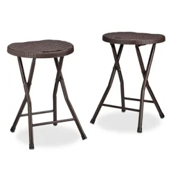 B2X Pallar>2 st. Fällbara pallar i rotting