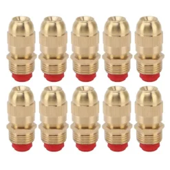 Matgrupper>10 st G1/2 Gängade Sprinkler Munstycken Trädgård Vattning Vattenspray Huvud Justerbart Bevattningsmunstycke Liten Kropp