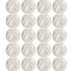 Hyllor>20 st Grid Cube Connector Abs-kontakter för trådkubförvaringshyllor (vit)