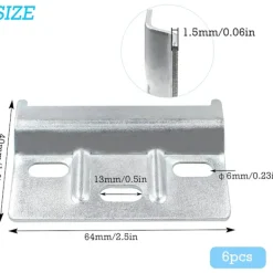 Skåp>6 st Hängskena Fästplatta Stöd Skåp Möbler Hängskena för Möbler 60mm Köksskåp Skåp Möbler Garderob