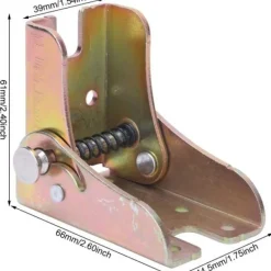 Sängar>4 st hopfällbara bordsben, låsförlängningsbordsben, varmvalsat stålfällbart soffa sängben 2,3 mm tjocklek möbeltillbehör--