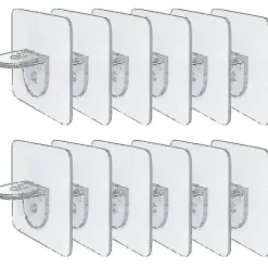 Hyllor>20 st Hyllfästen Självhäftande Fästen För Hyllgarderob Glasfäste Hyllförvaring