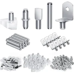 DAO Hyllor>120 st Hyllpinnar, 5 Stilar Hyllpinnar Hyllstöd, Skåp Hyllpinnar för Hyllor Bokhyllor