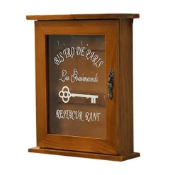 Kistor & Koffertar>1 st inomhus förvaringsbox nyckelring box väggmonterad förvaringsbox retro förvaringsbox (25X21 cm, brun)