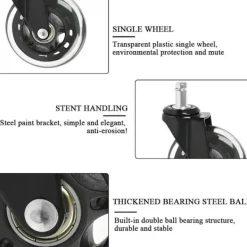 OCEAN Kontorsmöbler>5 st Kontorsstols Hjul Diameter 75mm Universal Swivel Hjul