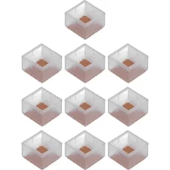 Stolar>10 st möbelbensskydd i gummi och filt för stolsben, bordben, halkfria möbelbensskydd för kontor och hem