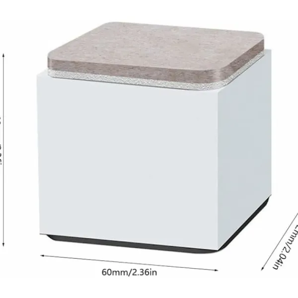 Sängar>4 st möbelhöjare, sängbenshöjare, sänghöjare, stålmöbelhöjare, för soffbord, skåp, soffor, möbler, sidobord (vit), 60X52mm