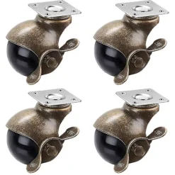 Stolar>4 st möbelhjul Tunga hjul Möbler Tillbehör Vintage Hjul För Möbler