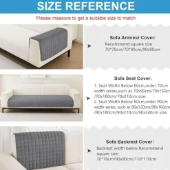 Soffor>1 st Mjukt Flanellsoffskydd Tvättbart - Nya Soffkuddskydd, Halkfritt Soffskydd 1 2 3 Sits Soffskydd (Grå, 70x180cm)