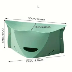 Pallar>1 st multifunktionell bärbar picknickkorg med hopfällbar pall L