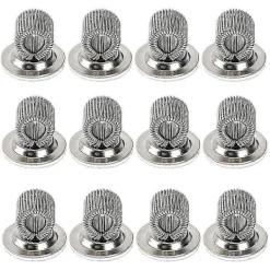 Matgrupper>12 st Rostfritt Stål Penna Pennhållare Klämmor Med Justerbar Fjäderögla Självhäftande Pennklämma H -Sy