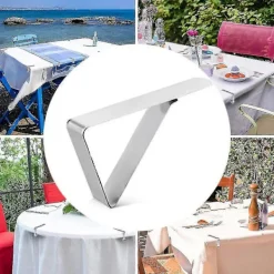 Matgrupper>12 st Rostfritt Stål Utomhus Camping Bröllop Fest Bordsduk Hållare Clip Clamp