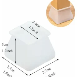 Stolar>24 st silikon stolskydd, stolskydd, fyrkantiga bordsben, förhindrar repor, buller och skador, hållbara och mjuka fyrkantiga stolsben