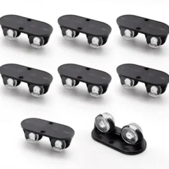 Småbord>12 st små möbelhjul, mini plasthjul, hjul för små glidlådor flyttlådor utan repor, tysta, lämpliga för soptunnor, förvaringslådor