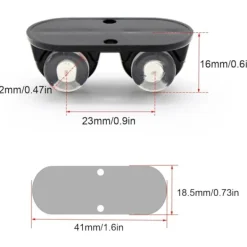 Småbord>12 st små möbelhjul, mini plasthjul, hjul för små glidlådor flyttlådor utan repor, tysta, lämpliga för soptunnor, förvaringslådor