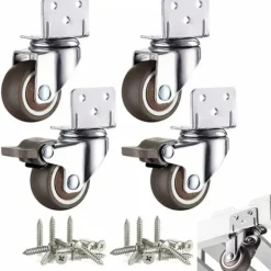 Soffbord>4 st små möbelhjul 38mm svängbara hjul för soffbord