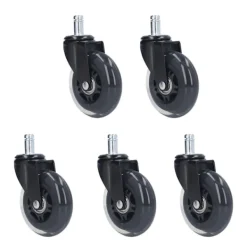 Kontorsmöbler>5 st stol rotera hjul 3in 360 grader ljudfri reptålig rak stolhjul för kontor