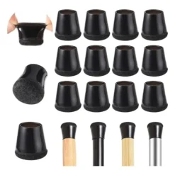 Stolar>20 st stolsfötter, elastiskt stolskydd i filt, 14-20mm stolsstämplar för att skydda bordsbenen och undvika ränder på golvet (bla