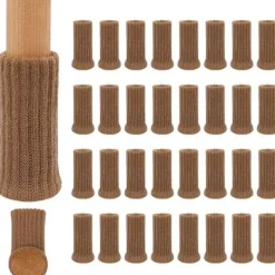 EDO MART Stolar>24 st stolstrumpa för stolsben, möbelben, halkskydd