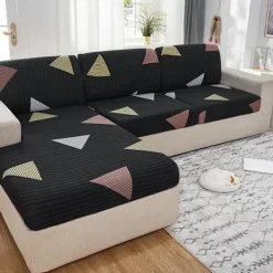 Soffor>1 ST Stretch-sittöverdrag för vardagsrumsmöbler Skydd Elastiskt tryckt överdrag Universal för alla årstider sanjiaoxing Plus(XL)