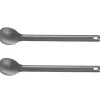 Matgrupper>2 st Titanium Sked 21,5 cm X 3,9 cm Campingsked Utomhus Servis Långskaftad Titaniumsked