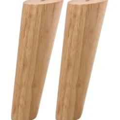 Stolar>4 st Trämöbelfötter Avsmalnande Soffben Massiva Trämöbelfötter 12cm